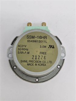 6549W1S011L-Б/У Мотор вращения тарелки SSM-16HR для микроволновых печей 6549W1S011L-Б/У