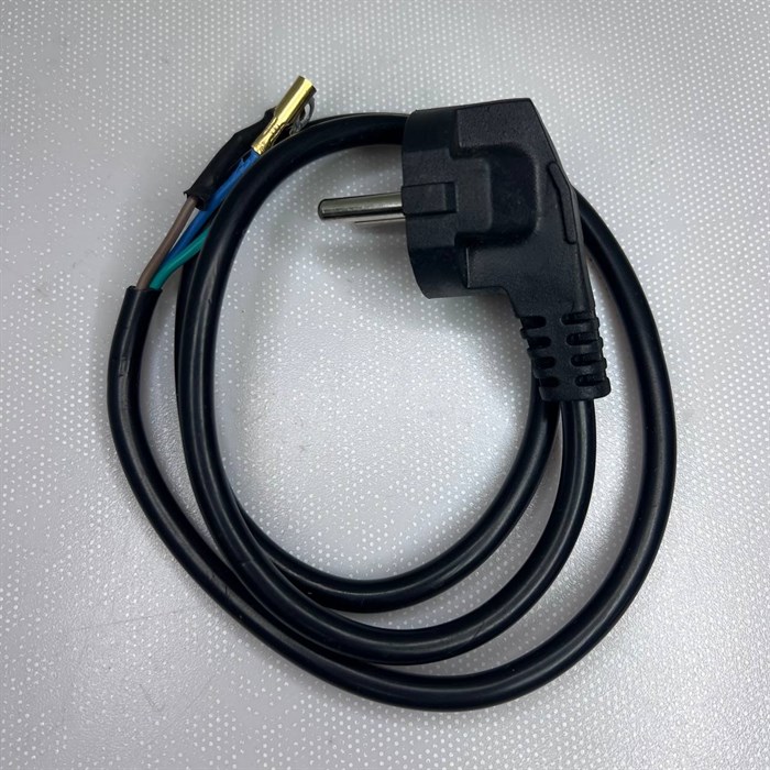 Шнур питания Б/У 3*0,75mm² 16A  250V 0.7м угловая вилка RTS174760000080977-бу - фото 144173