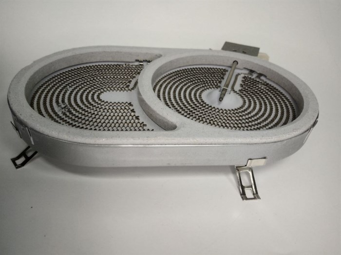 Конфорка (овальная) стеклокерамической плиты 2000/1100W D250/140 10.57411.504 - фото 16777