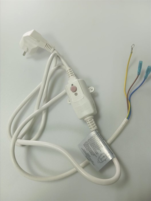 Кабель сетевой с УЗО (10A 230V) для водонагревателя BALLU BWH/S 50 SMART WIFI HC-1107067 - фото 47140
