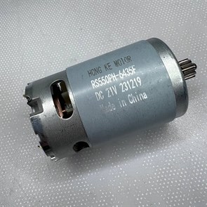 Двигатель (мотор) шуруповерта с шестерней 18V, 21V (12 зубов) RS550 RS550
