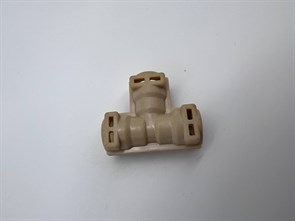 SS 0017 Соединитель трубок d7 12x30x26x12mm тройник пластик grey SS 0017