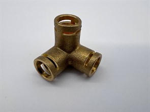 SS 0019 Соединитель трубок d7 12x23x23x23mm Y-образный тройник латунь SS 0019