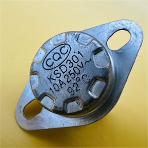 Термостат Б/У биметаллический KSD301 250V-10A 92°C RTS1747600000851549-бу