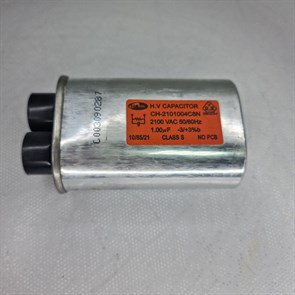 Высоковольтный конденсатор СВЧ для микроволновой печи CH-2101004C8N 2100 V 1.00 MF 50-60 Hz Универсальный CH-2101004C8Nбу