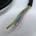 Сетевой шнур питания утюга в тканевой чёрной оплётке 16A 250V длина 2м 00754029-1