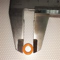 019522 Уплотнитель штуцера ЗУ 9,5*2mm для кофемашины Polaris PACM  2041SW оранжевый 019522