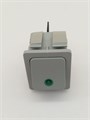 HC-0087923 Выключатель для водонагревателя клавишный C6053PLNAB зеленая линза, серый корпус HC-0087923 - фото 679372